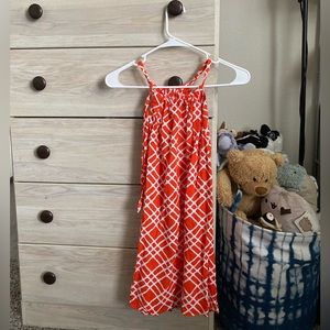 Orange Geometric Dress